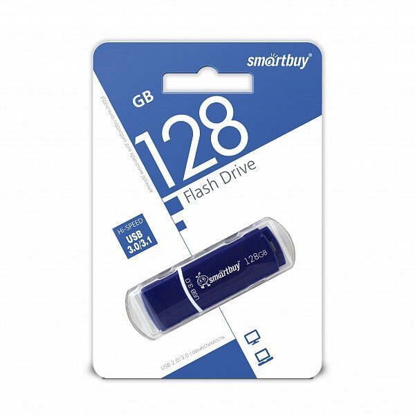 USB накопитель SMARTBUY USB 3.0 CROWN 128GB синий