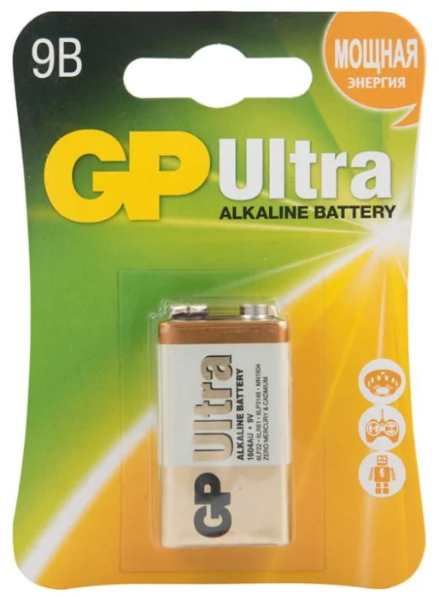 Батарейка GP Ultra Alkaline 9V Крона