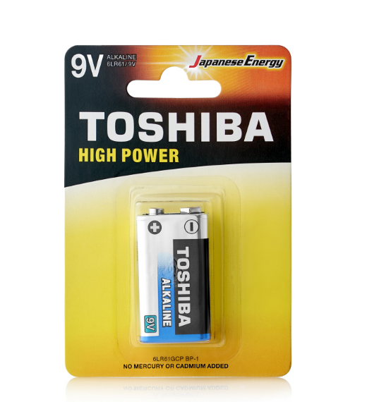 Батарейка Toshiba 6LR61 1/card 545