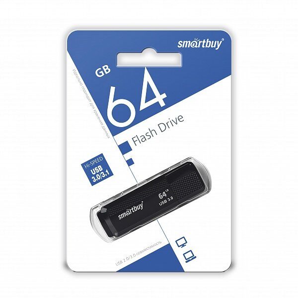 USB накопитель SMARTBUY USB 3.0 DOCK 64GB черный